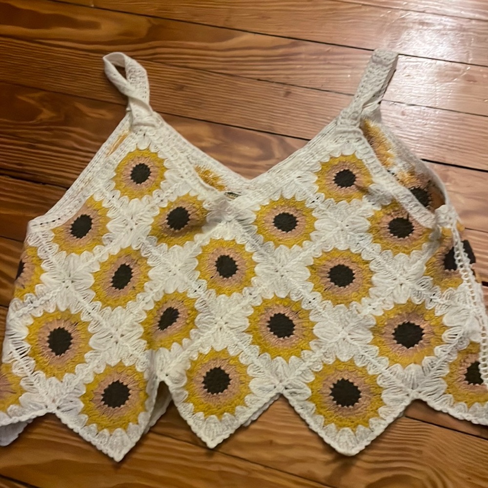 altard state woven sweater tank top size M
